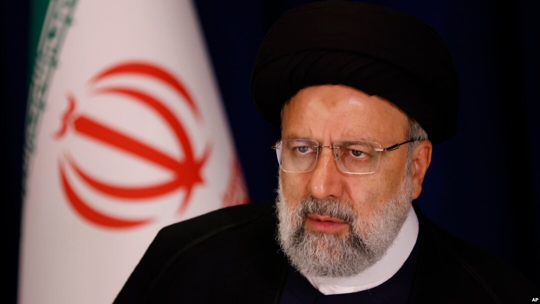 FILE - President of Iran Ebrahim Raisi speaks during a news conference on the sidelines of the U.N. General Assembly, in New York, Sept. 20, 2023.
