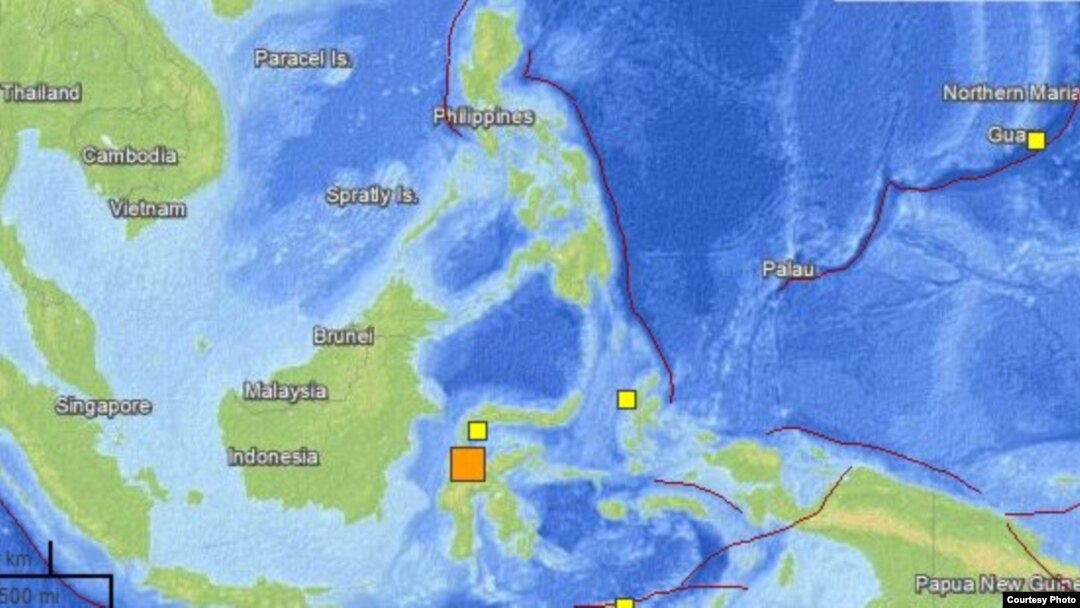 Earthquake Map, August 18, 2012 (USGS)