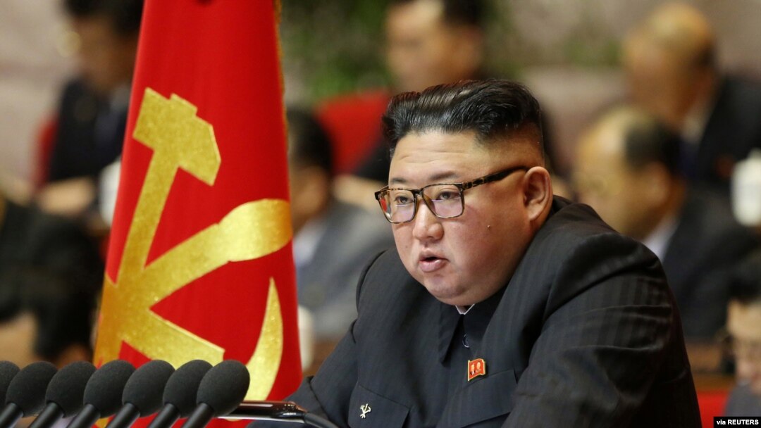 North Korean leader Kim Jong Un attends the first day of the 8th Congress of the Workers' Party in Pyongyang, North Korea, in this photo supplied by North Korea's Central News Agency (KCNA) on Jan. 6, 2021. 