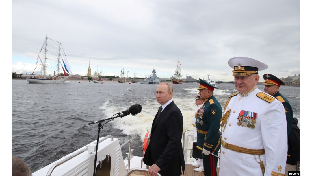 Russian Navy Day celebrations in Saint Petersburg