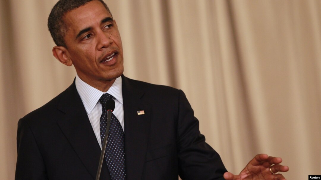 US President Barack Obama speaks during a joint media conference with Thai Prime Minister Yingluck Shinawatra at Government House in Bangkok, November 18, 2012.