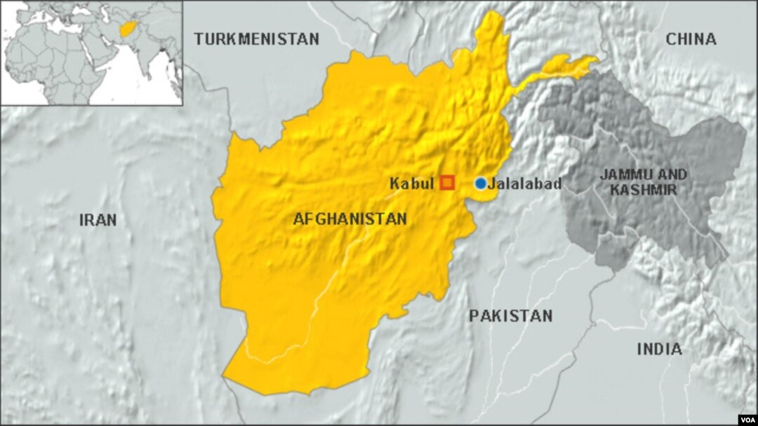 Map of Jalalabad, Afghanistan