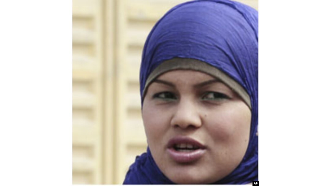 Activist Samira Ibrahim is pictured after the verdict was read at the military court in Cairo March 11, 2012.