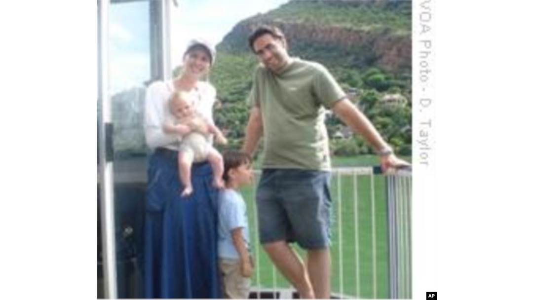 Survivor of postnatal depression, Paula Levin, with her family on a recent holiday trip.