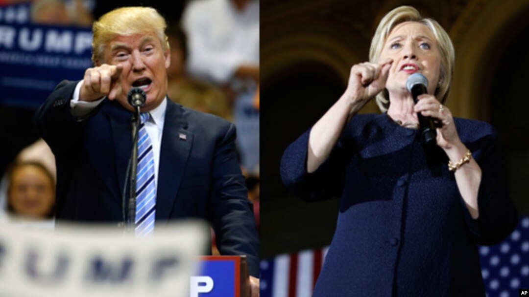 FILE - Republican presidential candidate Donald Trump (L) and his Democratic rival Hillary Clinton are seen in a combination photo.