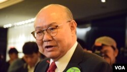 香港特首選舉候選人胡國興。(美國之音湯惠芸)