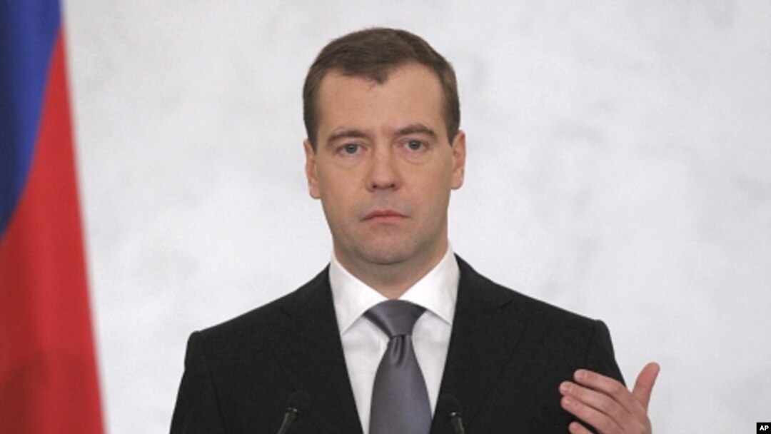 Russia's President Dmitry Medvedev makes his annual state of the nation address at the Kremlin in Moscow December 22, 2011.