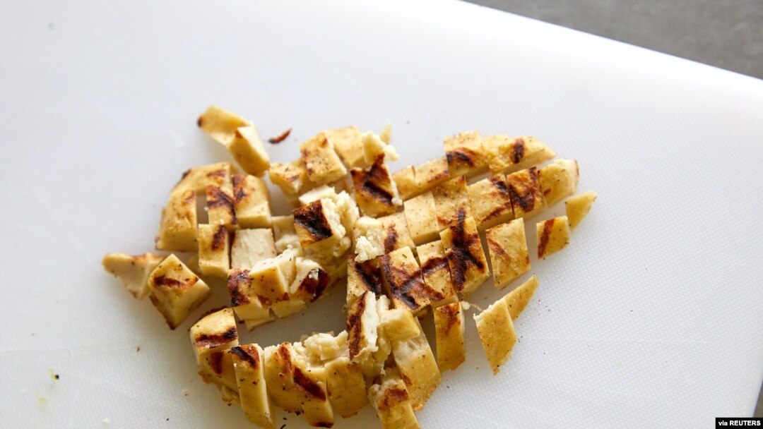 Lab-grown cultured chicken developed by Eat Just is pictured in this handout photo. (Eat Just, Inc./Handout via REUTERS)