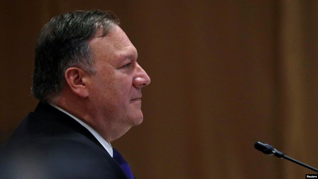 U.S. Secretary of State Mike Pompeo attends an ASEAN-U.S. Ministerial Meeting in Singapore, Aug. 3, 2018. Pompeo and his Turkish counterpart, Minister of Foreign Affairs Mevlut Cavusoglu, met on the sidelines of the Singapore meeting to discuss U.S. pastor Andrew Brunson.