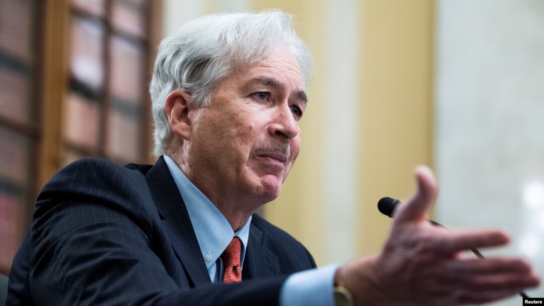 William Burns, nominee for Central Intelligence Agency director, testifies during his Senate Intelligence Committee hearing on Capitol Hill in Washington, Feb. 24, 2021. 