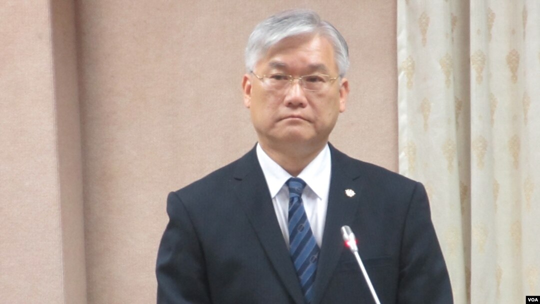 台灣新任陸委會主委夏立言（美國之音張永泰拍攝）