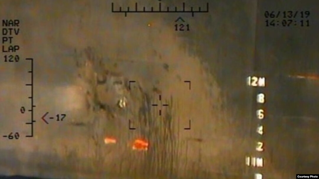 The Pentagon has released new photographs that it says offer more proof that Iran attacked two foreign oil tankers in the Gulf of Oman last week.