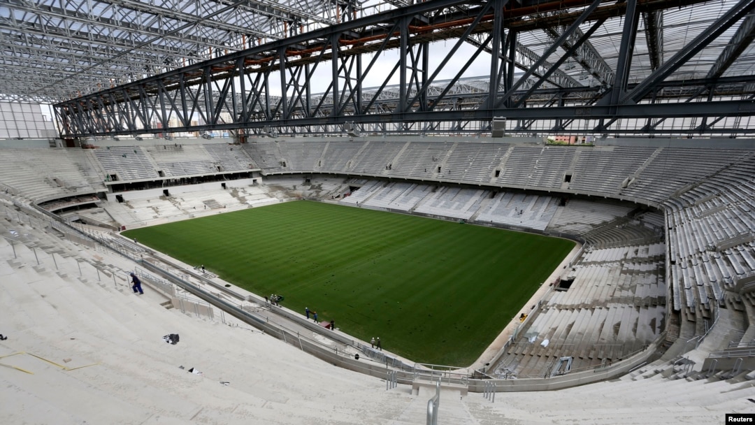 Kuritiba shahrida qurilayotgan yangi stadion, 17-fevral, 2014-yil.
