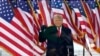 El presidente Donald Trump a su llegada para hablar en un mitin en Washington, 6 de enero de 2021.