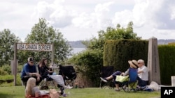 Recent reopening of Peace Arch Park at the U.S.-Canada border has provided some with a rare chance for in-person visits from both sides separated by the border closure, the longest un-militarized international border in the world between two countries.