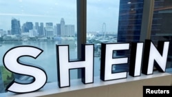 资料照片：Shein的标志。