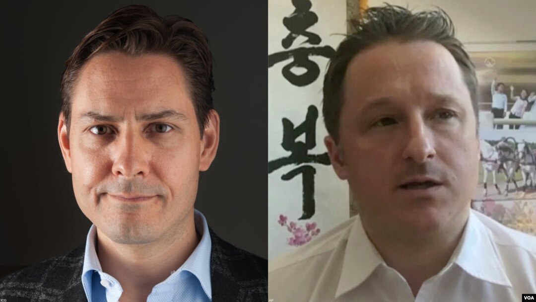 Michael Kovrig, left, and Michael Spavor