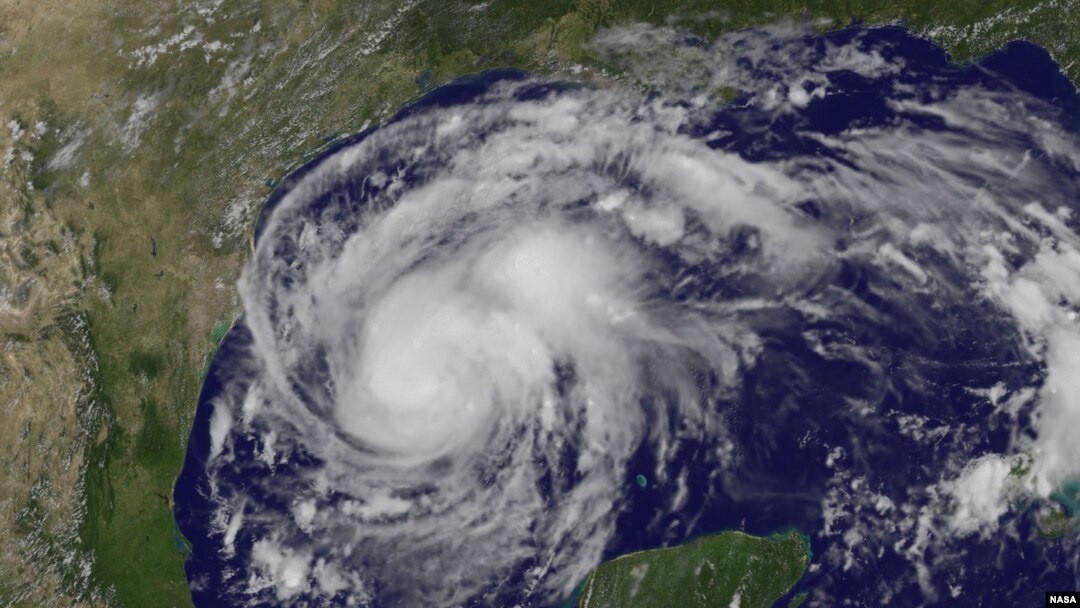 NOAA's GOES-East satellite captured this image of Hurricane Harvey in the western Gulf of Mexico on Aug. 24, 2017.