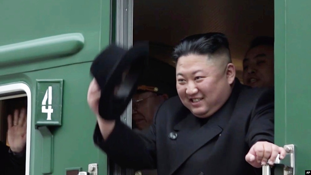 北韓領導人金正恩2023年9月11日乘專列前往俄羅斯訪問。（朝鮮官方照片）