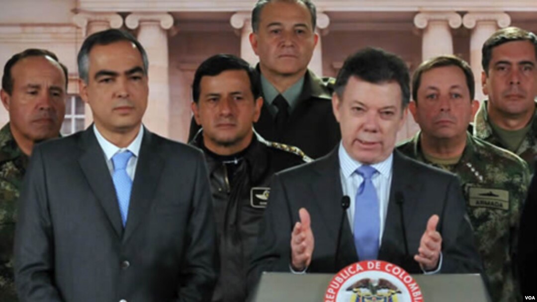 Pinzón advirtió que buscará desmantelar a los grupos armados ilegales y anunció un nuevo plan de lucha en un plazo de 60 días.