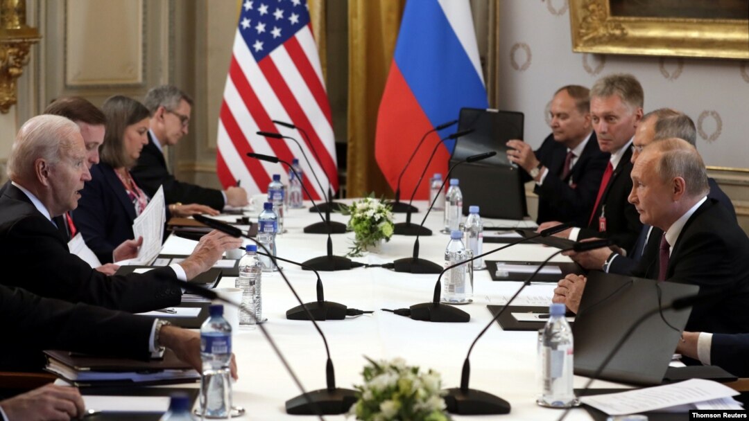 Cumbre Estados Unidos-Rusia en Ginebra el 16 de junio del 2021. 