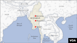 Ramani ya Myanmar na vitongoji vyake