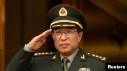 2009年10月當時擔任中國軍委副主席的徐才厚訪問華盛頓五角大樓（資料照片）