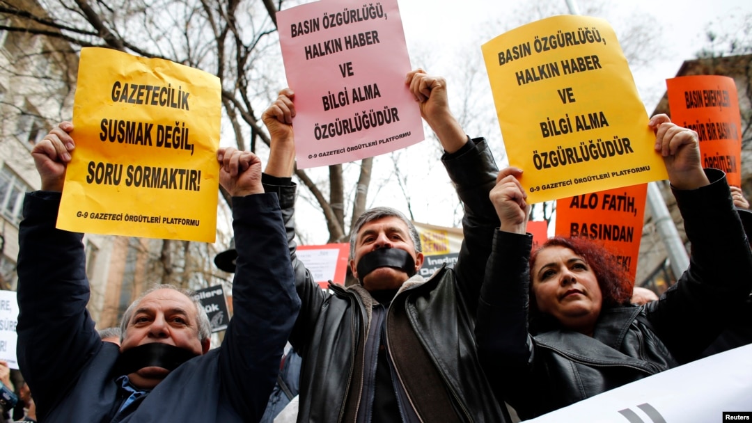 Basın örgütlerinin Ankara'da düzenlediği eylem - 15 Şubat 2014 (ARŞİV)